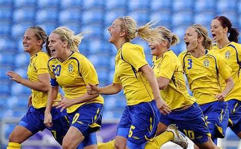 Swedish Womens Soccer Team Female Soccer Players Sweden Football