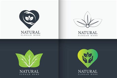 Natural Logo Design Collection In Minimal Style 3084403 Vector Art At