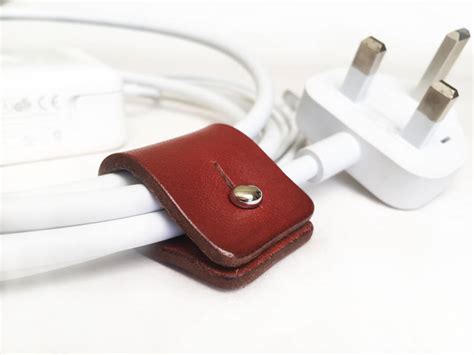 Personalised Leather Cable And Headphone Organiser Set By Holdall And Co
