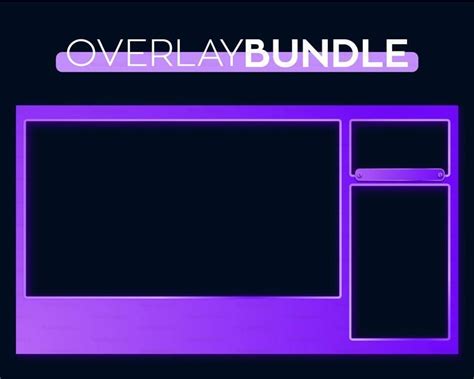 Purple Gradient Twitch Streaming Overlay Custom Twitch Png Etsy In