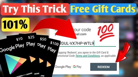 Free Google Play Gift Cards How To Get Google Play Gift Cards Youtube