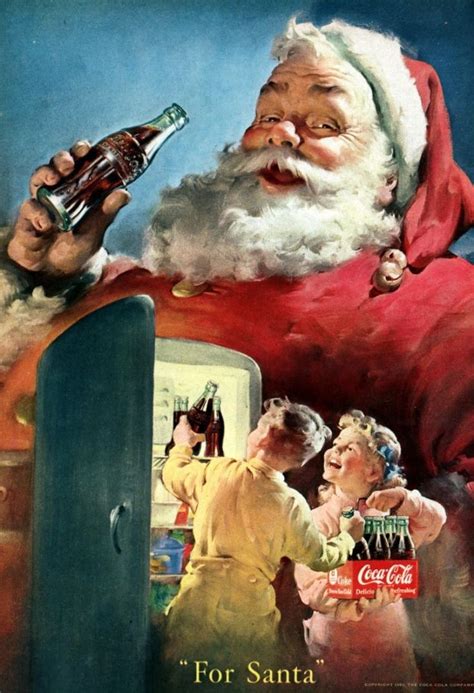 Vintage Coca Cola Christmas Ads Starring Santa Claus Click Americana Coca