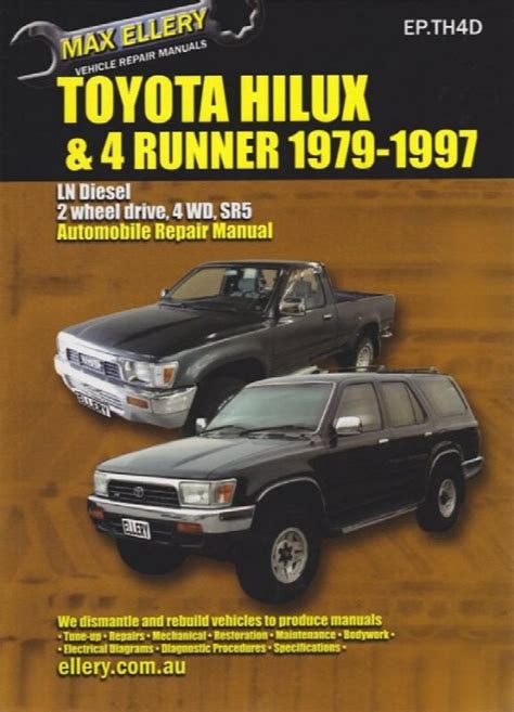 Toyota Hilux And 4 Runner 1979 1997 Ln Diesel Engine 2 Wheel Drive
