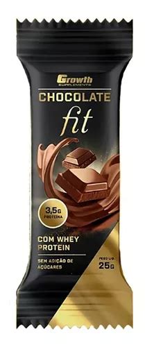 Chocolate Fit Com Whey Cx Com 8 Uni Growth Supplements Mercadolivre