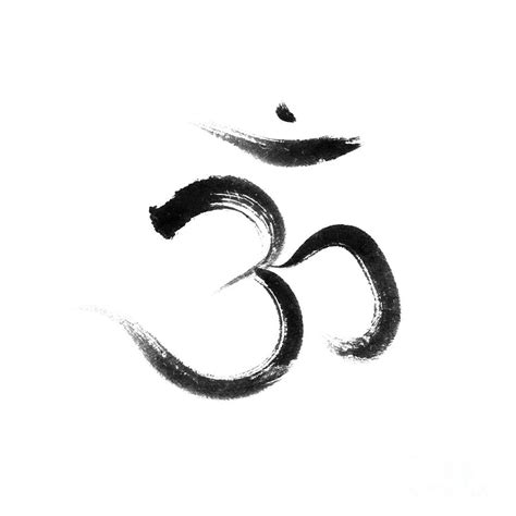 Sanskrit Sacred Symbol Om Or Aum Spiritual Icon Associated With The Crown Chakra In Yoga