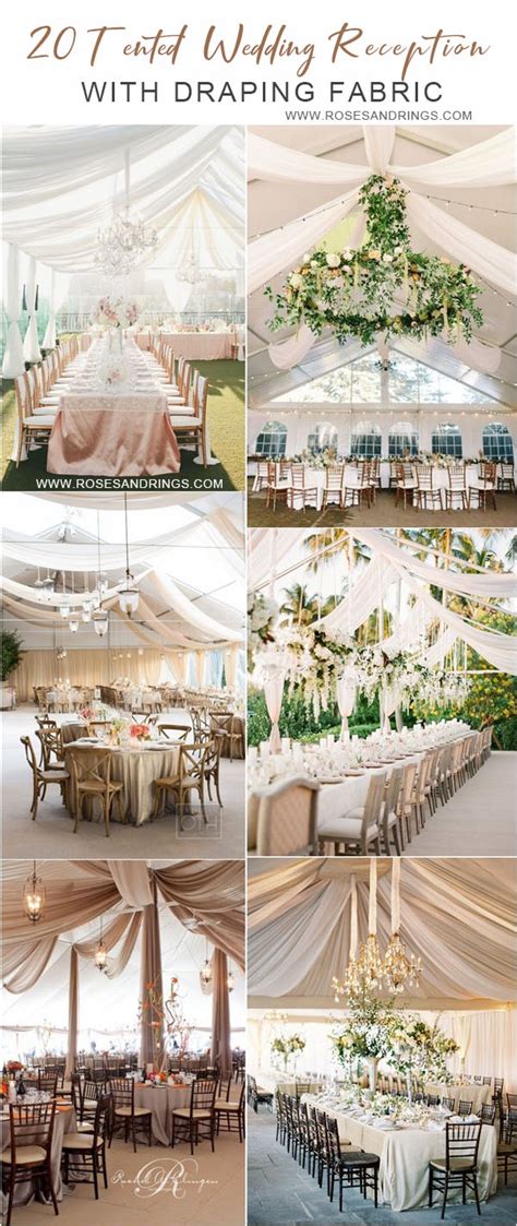 Elegant Outdoor Wedding Reception Ideas With Greenery And Fabric