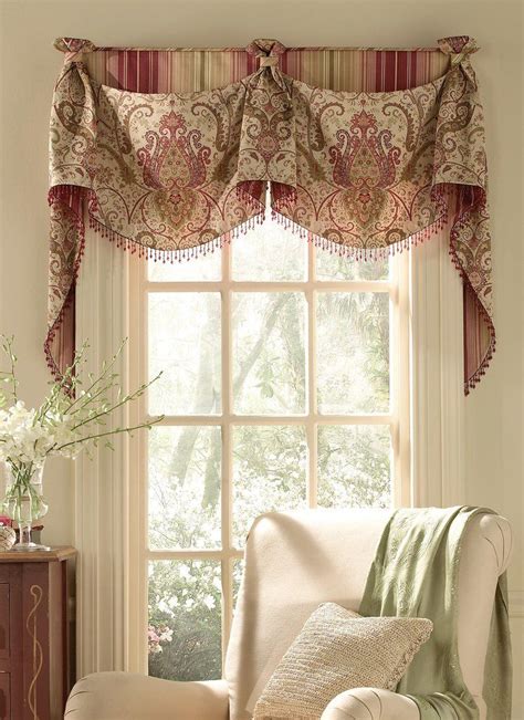 253 Empire Over Straight Valance You Pay 12 Down Patterned Window