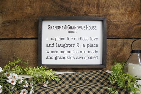 Grandma And Grandpas House Noun Personalized Word Chgs Free Etsy