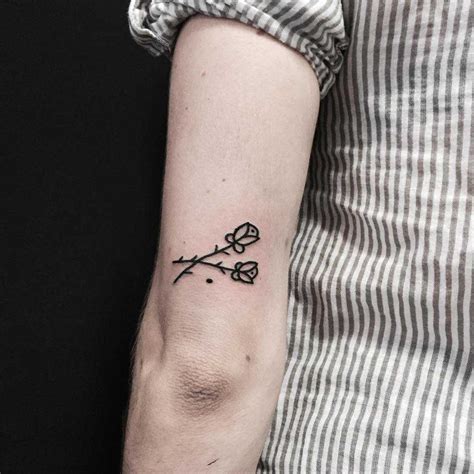 Here are 15 tattoos and their secret meanings. Double rose by Matik Tattoo - Tattoogrid.net