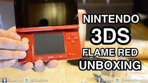 Nintendo 3ds Console Ctr 001 Flame Red Complete