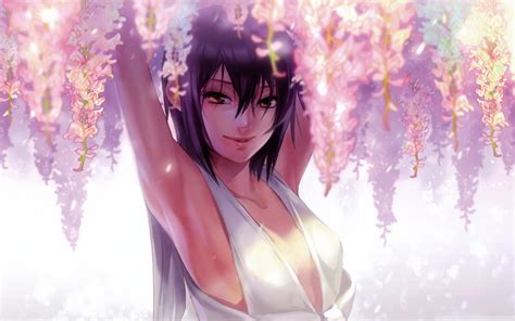 Anime | anime 4k resolution ultra hd 4k anime wallpapers, desktop backgrounds hd. Girl in purple hair anime character HD wallpaper ...