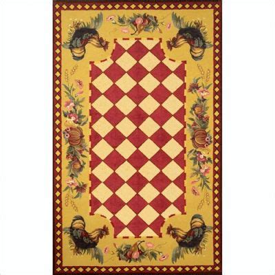 In order to save your kitchen floor that is in front of the sink area from the puncture marks marked up adding flair to your kitchen with rooster rugs. French Country Rooster Rugs - Uniquely Modern Rugs