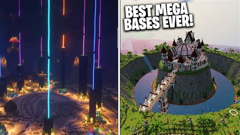 3 Best Minecraft Mega Bases Built In Hardcore Best Mega Bases Youtube