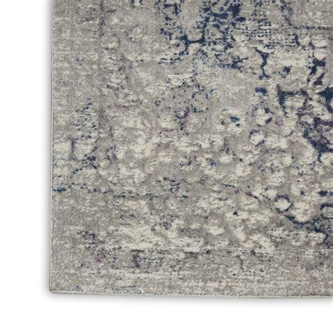 Ki44 Kathy Ireland Royal Terrace Area Rug Beige Blue 099446736130