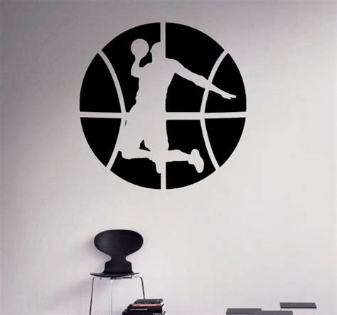 Basketball Player Vinyl Decal Basket Ball Wall Vinyl Sticker