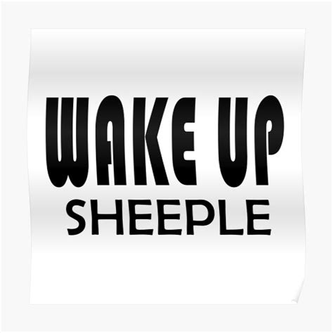 Wake Up Sheeple Truther Poster By Artofrebellion Redbubble