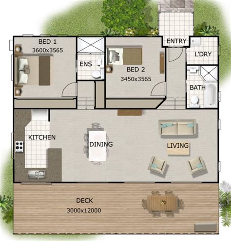 3.3 2 bedrooms and 1 bathroom barndominium floor plans. 2 Bedroom Split Level House Plan:141KR | 2 bedroom design ...