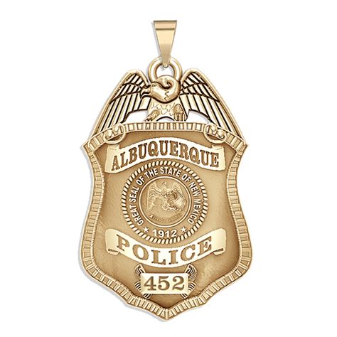 Personalized Albuquerque New Mexico Police Badge With Your Number