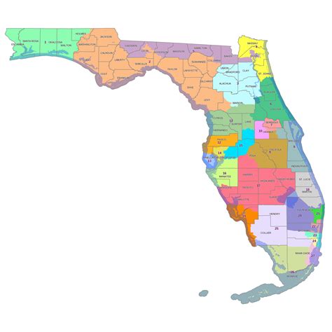 Us House Of Representatives Florida District Map Florida Gulf Map