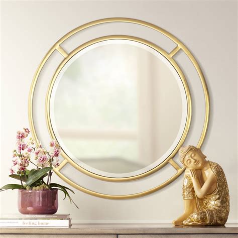 Gold Round Vanity Mirrors Mirrors Lamps Plus