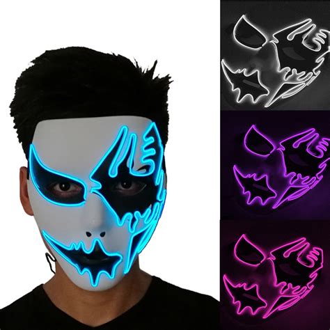 Led Light Mask Up Funny Masks From The Purge Election Year Great For