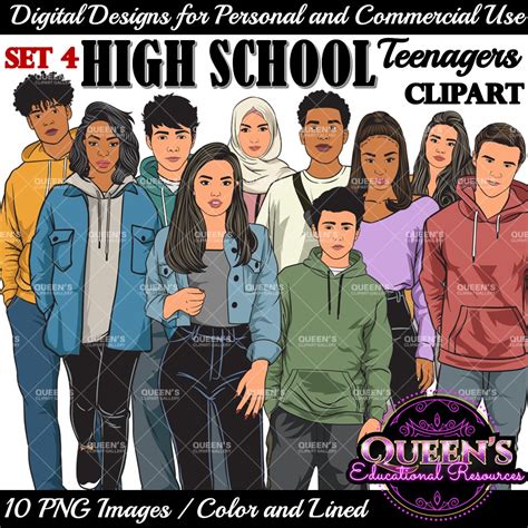 High School Teenagers Clipart Teenagers Clipart Teens Clipart