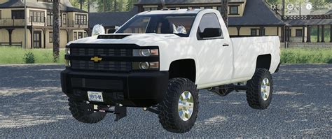 Lifted 2017 Chevy Silverado 2500 V1000 Mod Farming Simulator 2022