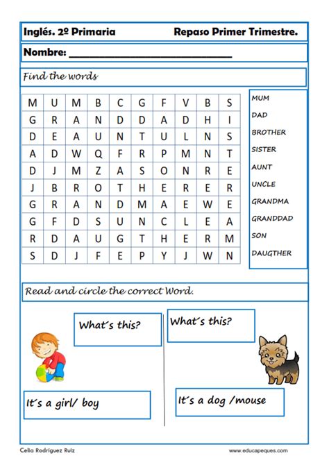 Secundarias inflexiones de 'secundario' (adj): 2 primaria 1INGLES_009