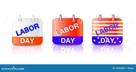 Labor Day Calendar Page Royalty Free Stock Photography Image 15833307