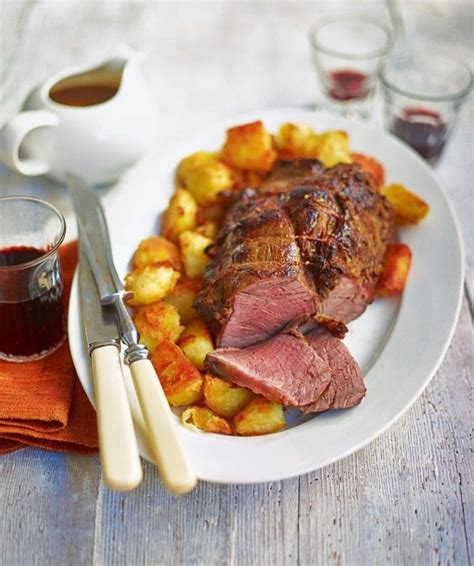 Roast Topside Of Beef With Roasties And Gravy Recipe Delicious Magazine