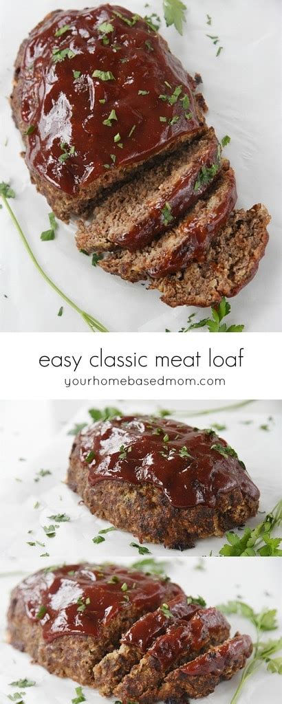 If it has sausage in it bake it for 1 hour 15 minutes. Classic Meatloaf | Recipe from Your Homebased Mom