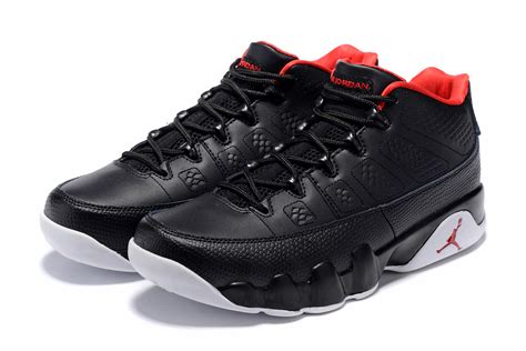 Air Jordan 9 Retro Low Bred Blackgym Red White Mens Size 832822 001