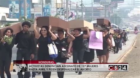 Activistas denuncian asesinato de mujeres este año en Honduras YouTube