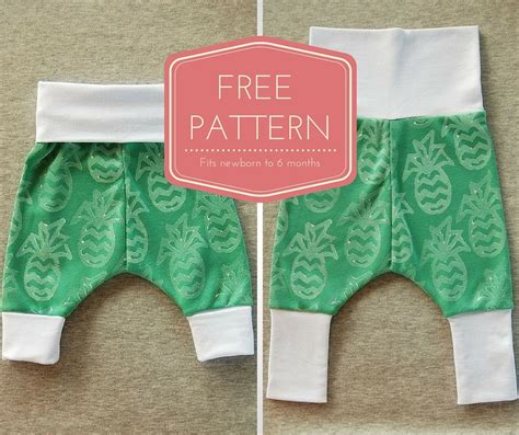 Grow With Me Baby Harem Pants Free Pattern And Tutorial Baby Pants