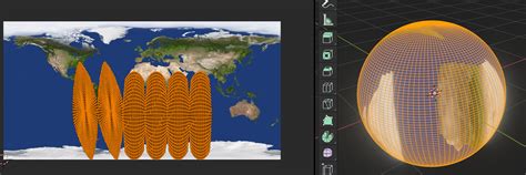 How To Map Long Rectangular Earth Texture On A Sphere Materials And