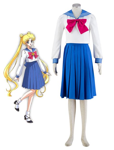 Sailor Moon Tsukino Usagi School Girl Uniform Halloween Cosplay Costume