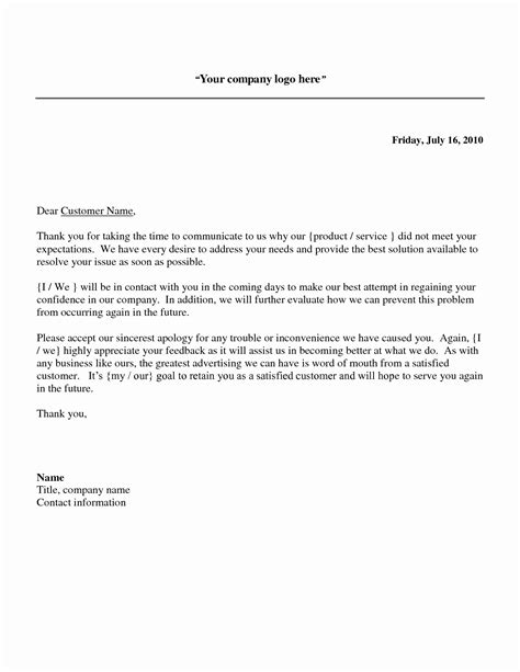 🎉 Apologize Letter To Customer For Poor Service Apology Letter To
