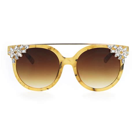 womens rhinestone diva bling cat eye horn rim sunglasses ebay