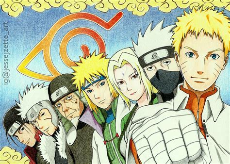 The 7 Generations Of Hokage By Jessejzette Anime Naruto Naruto Anime