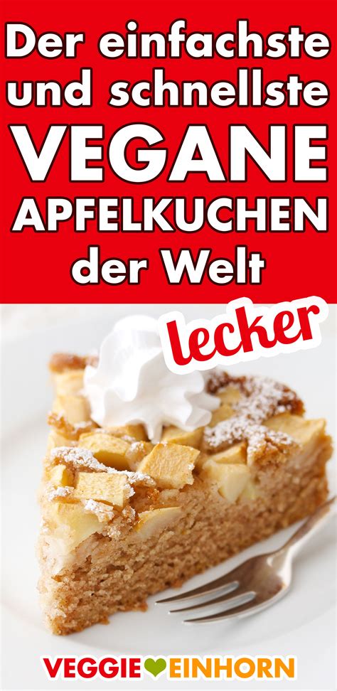 Heute backe ich einen saftigen schokoladenkuchen. Einfacher veganer Apfelkuchen | Rezept | Veganer ...