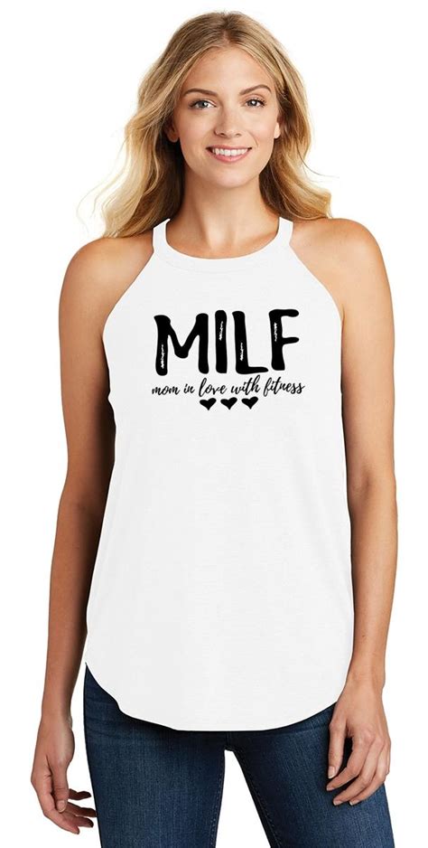 Ladies Milf Mom In Love With Fitness Rocker Wife Gym Workout Ebay
