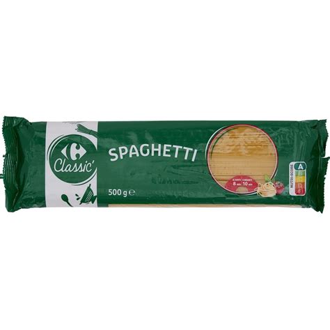 Pâtes Spaghetti Carrefour Le Paquet De 500g à Prix Carrefour