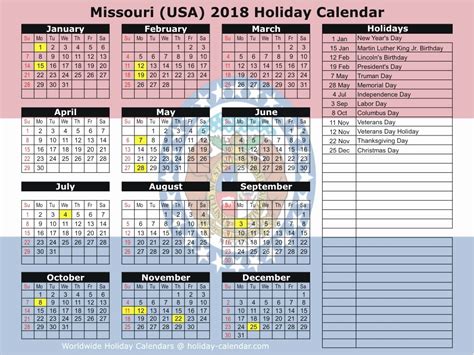 Academic Calendar Missouri State