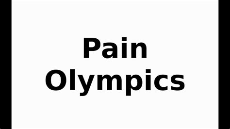 Online Shock Videos Painolympics With Link Pain Olympics Youtube