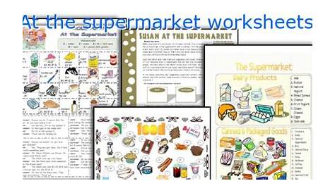 printable supermarket worksheet