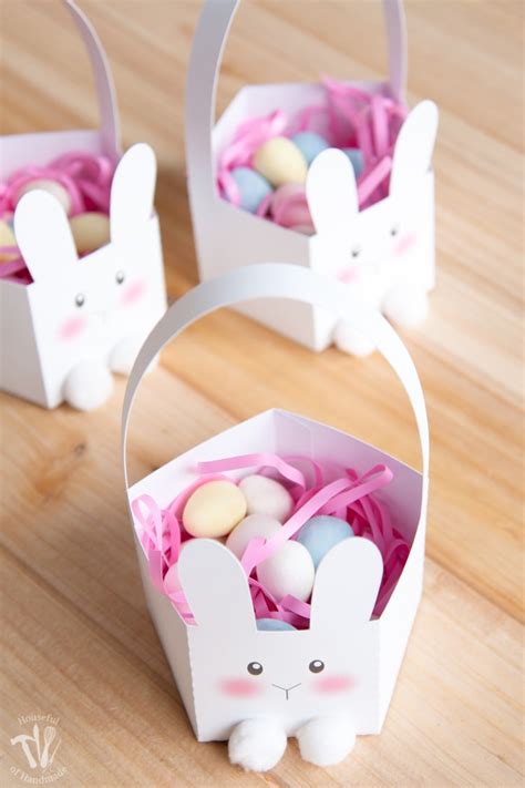 And who knows, with how simple and easy it is to make, you just might be able to make your own little bunny litter right in the comfort of your own house. Printable Bunny Easter Baskets - Houseful of Handmade