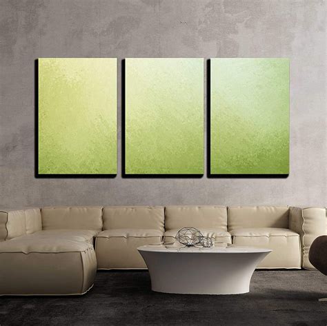 Wall26 3 Piece Canvas Wall Art Classy Light Green Background With