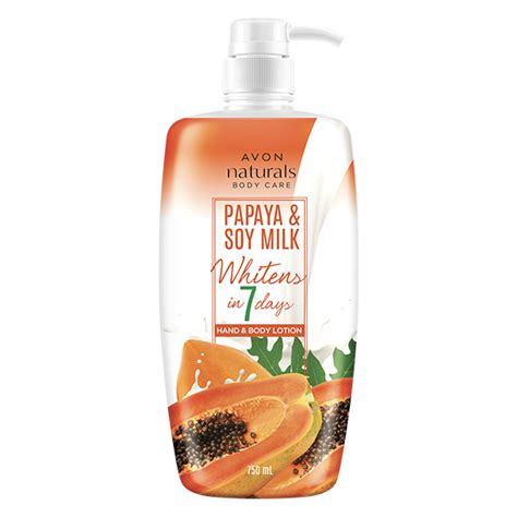 Avon Product Detail Naturals Whitening Papaya And Soy Milk Limited