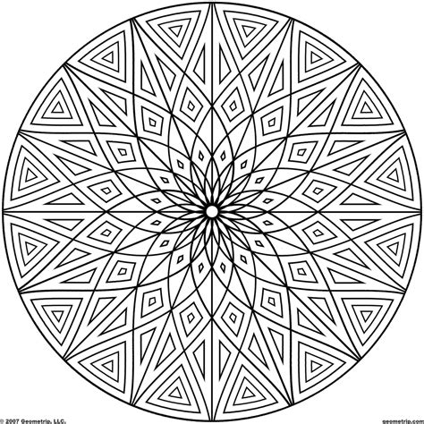 Get This Hard Geometric Coloring Pages To Print Out 69031