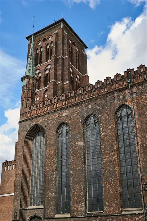 Gothic Brick Church With A Bell Tower Stock Photo Image Of Tower